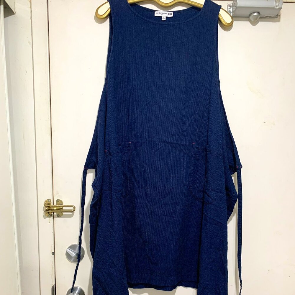 INES DE LA FRESSANGE PARIS LINEN BLEND MIDI DRESSES SIZE S